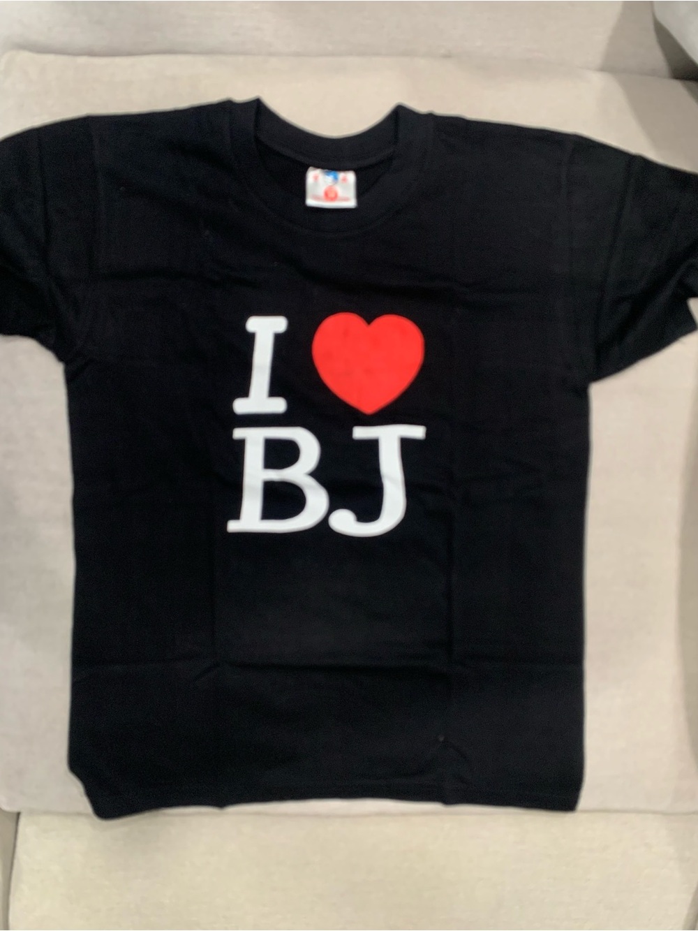Women “I ❤️ BJ” Beijing Black Graphic Tee
